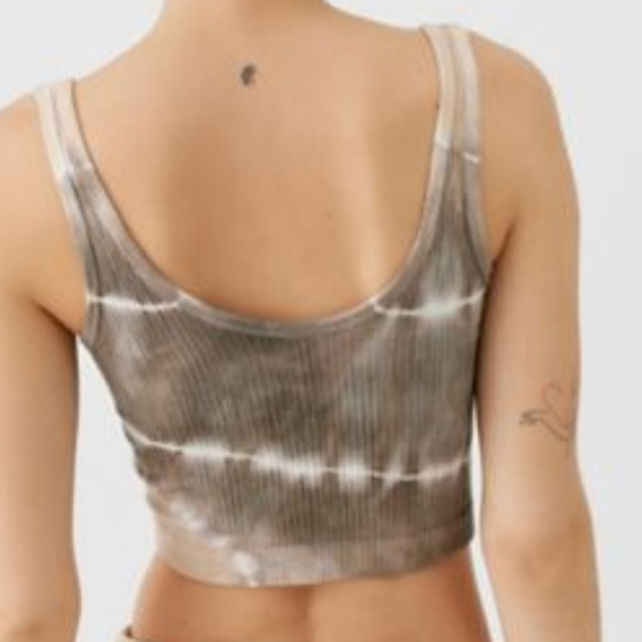 Tie Dye Stretch Crop Tank Top: S,M,L - Picture 4 of 4